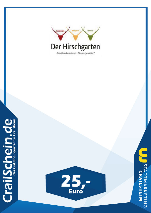 Der Hirschgarten - 25€