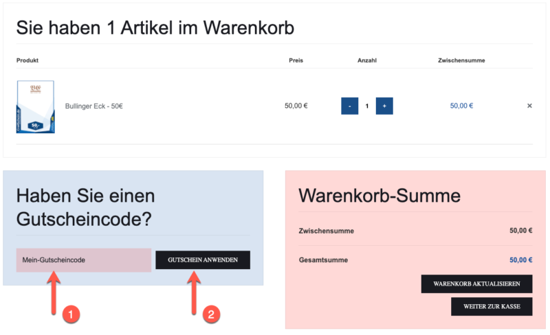 Wie verwende ich einen Gutschein-Code – CrailSchein.de
